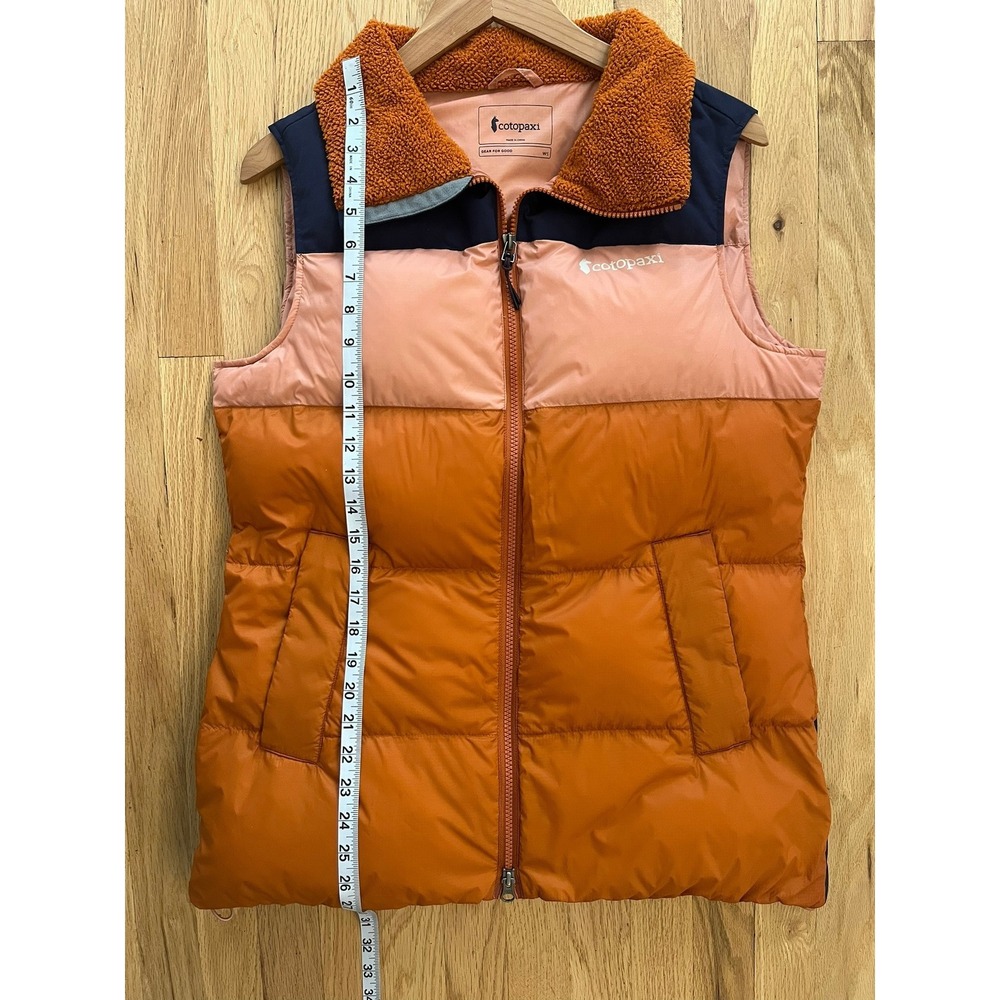 Cotopaxi Solazo Down Vest Womens Small Maritime/Mezcal Colorblock - Picture 8 of 9